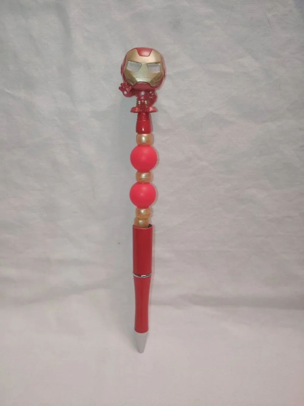 Disney Doorable- Iron Man- Handmade Beaded Pen